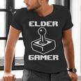 Elder Gamer Retro Video Game Nostalgia Old Gamer Men's V-Neck T-Shirt