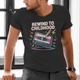 Elder Millennials Embracing 90s Rewind Nostalgia Vibes Men's V-Neck T-Shirt