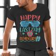 Elementary Teacher Student Graduation Last Day School Men's V-Neck T-Shirt