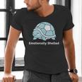 Emotionally Shelled Turtle Introvert Turtle Tee Men's V-Neck T-Shirt
