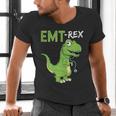 EMT Rex Paramedic Graduation Firefighter Men's V-Neck T-Shirt