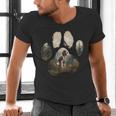English Springer Spaniel Mountain Paw Dog Mom Dad Men's V-Neck T-Shirt