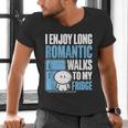 I Enjoy Long Romantic Walks To My Fridge Introvert Men's V-Neck T-Shirt