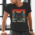 Ew People Cat Saying Introvert Women Men Kids Men's V-Neck T-Shirt Ew People Cat Saying Introvert Women Men Kids Men's V-Neck T-Shirt