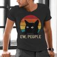 Ew People Introvert Cat Lover Cat Lady Vintage Men's V-Neck T-Shirt Ew People Introvert Cat Lover Cat Lady Vintage Men's V-Neck T-Shirt