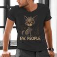Ew People Moody Cat Sarcastic Introvert Artwork Men's V-Neck T-Shirt Ew People Moody Cat Sarcastic Introvert Artwork Men's V-Neck T-Shirt