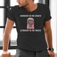 Extroverted Introvert In The Streets Extrovert In The Tweets Men's V-Neck T-Shirt Extroverted Introvert In The Streets Extrovert In The Tweets Men's V-Neck T-Shirt