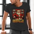 Family Christmas Retro Santa Holiday Nostalgia Vibes Men's V-Neck T-Shirt