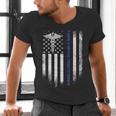 Family Nurse Practitioner Flag FNP Nursing Graduation Men's V-Neck T-Shirt