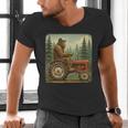 Farmer Men Tractor Rancher Farm Dad Distressed Men's V-Neck T-Shirt