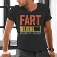 Fart Loading Please Wait Shirt Men Dad Joke Fathers Day Men's V-Neck T-Shirt