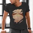 Fat Hairy Guy Big Stomach & Man Boobs Fat Dad BOD Men's V-Neck T-Shirt