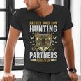 Father And Son Hunting Partners Dad And Son Hunting Buddies Men's V-Neck T-Shirt