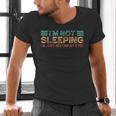 Fathers Dad Joke I'm Not Sleeping I'm Just Resting My Eyes Men's V-Neck T-Shirt