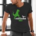 Father's Day Idea Daddysaurus Rex T-Shirt Men's V-Neck T-Shirt