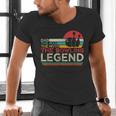 Father's Day The Man The Myth The Bowling Legend Bowler Dad Men's V-Neck T-Shirt