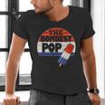 Fathers Day Shirt Cool Dad Bombest Pop Retro 80s Dad Men's V-Neck T-Shirt