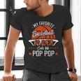 My Favorite Basketball Player Calls Me Pop Pop Funny Dad Men's V-Neck T-Shirt My Favorite Basketball Player Calls Me Pop Pop Funny Dad Men's V-Neck T-Shirt