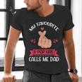 My Favorite K-Pop Girl Calls Me Dad K-Pop Girl Men's V-Neck T-Shirt