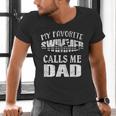 My Favorite Swimmer Calls Me Dad Vintage Swim Pool Men's V-Neck T-Shirt