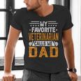 My Favorite Veterinarian Calls Me Dad Fathers Day Men's V-Neck T-Shirt