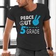 Fifth Grade Graduation Peace Out 5th Grade Boys Men's V-Neck T-Shirt