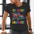 First Grade Graduation Monster Truck 1st Grade Graduate Men's V-Neck T-Shirt