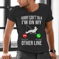 Fishing Dad Men Reel Cool Fish Bass Fishing Men's V-Neck T-Shirt