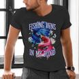 Fishing Runs In My Blood Introvert Hobby Antisocial Men's V-Neck T-Shirt