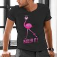 Flamingo Nailed It Graduation Flamingo Men's V-Neck T-Shirt