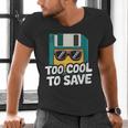 Floppy Disk Retro Tech Nostalgia Old School Computing Humor Men's V-Neck T-Shirt Floppy Disk Retro Tech Nostalgia Old School Computing Humor Men's V-Neck T-Shirt