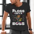 Floss Like A Boss Shirt Class Of 2019 Graduation Kids Men's V-Neck T-Shirt