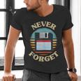 Never Forget Retro Diskette Nostalgia Vintage Men's V-Neck T-Shirt Never Forget Retro Diskette Nostalgia Vintage Men's V-Neck T-Shirt