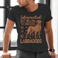 Fox Red Labrador Retriever Introvert Foxred Lab Men's V-Neck T-Shirt