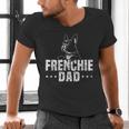 Frenchie Dad Lover Owner French Bulldog Father Daddy Papa Men Women Girls Kids Men's V-Neck T-Shirt