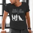 Your Friends Vs My Friend Introvert Pet Dog Owner Men Women Kids Men's V-Neck T-Shirt