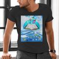 Frutiger Aero Aesthetic Tech Book Butterfly Men's V-Neck T-Shirt