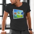 Frutiger Aero Fish Men's V-Neck T-Shirt