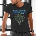 Frutiger Aero Palm Tree Y2k Aesthetic 2000s Trend Men's V-Neck T-Shirt