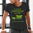 FUNNY Please Be Patient With Me I'm From The 1900s Men's V-Neck T-Shirt