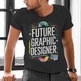Future Graphic Er Graduation School Toddler Women Men Men's V-Neck T-Shirt