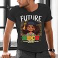 Future HBCU Grad Afro Girl College Graduation Kids Men's V-Neck T-Shirt