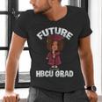 Future HBCU Grad Girl Wearing Graduation Gown Men's V-Neck T-Shirt
