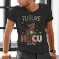 Future HBCU Grad Graduate Afro Boy College Graduation Men's V-Neck T-Shirt