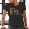 G-Pa The Man The Myth The Legend Dad Grandpa Men's V-Neck T-Shirt