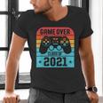 Game Over Class Of 2021 Shirt Students Graduation Men's V-Neck T-Shirt