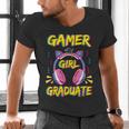 Gamer Girl Graduate Shirt Girls Kids Gamer Graduation Men's V-Neck T-Shirt