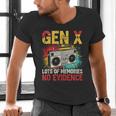 Gen X Lots Of Memories No Evidence Retro Nostalgia Humor Men's V-Neck T-Shirt