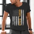 Girl Dad Father's Day Dad Daughter Dad Of Girls Outnumbered Men's V-Neck T-Shirt