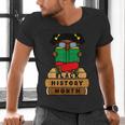 Girl Kid Reading Book Black History Month Bookworm Men's V-Neck T-Shirt Girl Kid Reading Book Black History Month Bookworm Men's V-Neck T-Shirt